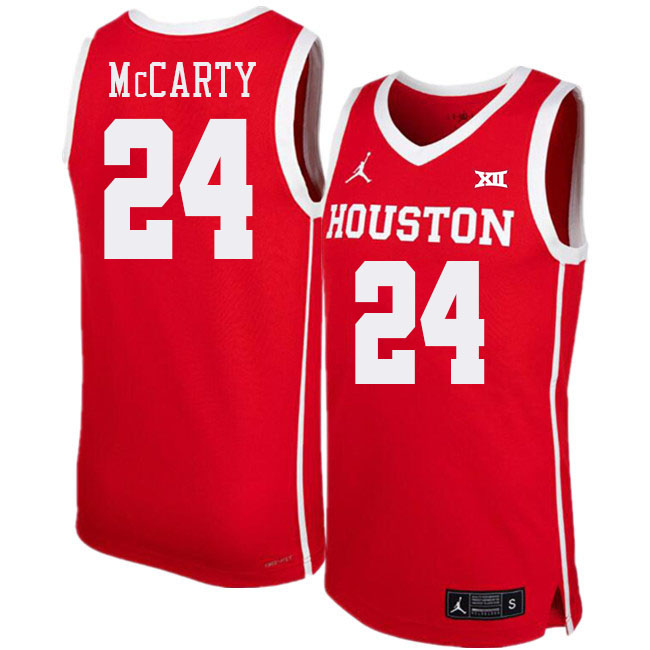 Chase McCarty College Jersey,Houston Cougars #24 Chase McCarty Basketball Jersey Youth-Red